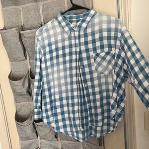 Cute button down plaid shirt